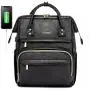 LOVEVOOK 2023 new arrival PU leather fashion retro backpack purse for women mini 12.5in 14in travel work school laptop backpacks