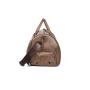 Large Fashion Design Travel Duffel Bag High Quality Pu Leather Waterproof Gym Bag Vintage Tone Gripe Sack Zipper Closure