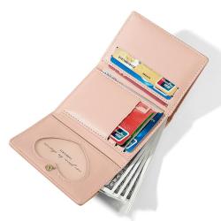 HR310 New INS Mini Personalized Cute Animal Decoration Leather Wallet Version Women's Cross Border Short Three Fold Wallet Purse