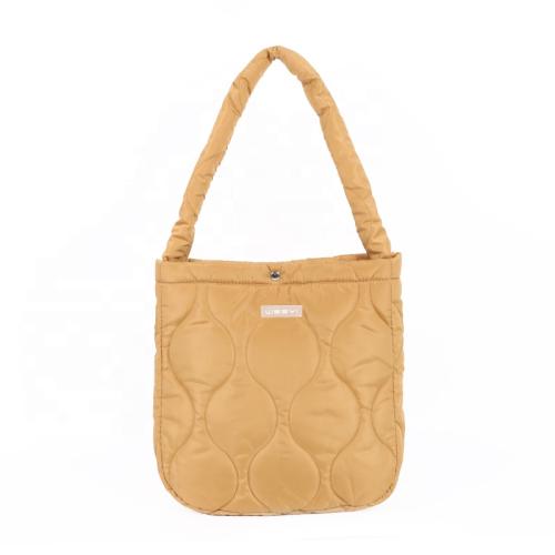CHANGRONG Custom Personalized Quilted Puffy Shopping Tote Bag Women's Handbag