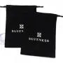 Hot Sale Cotton Twill Underwear Shoe Packaging Waterproof Bag Custom Logo Printed Black Drawstring Cotton Dust Pouch