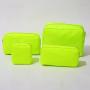 Keymay 24 Colors High Quality Nylon Pouch Travel Cosmetic Bag S M L XL Zipper Pouch Nylon Make Up Bags