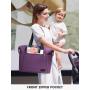 LOVEVOOK fabric diaper bag with large capacity for mommy nappy bags fashion women travel tote baby diaper bags with Changing Pad