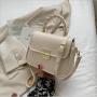 Minissimi Sac A Main Contrast Color Women Shoulder Bag Woman Hand Bage Pu Leather Cute Bag