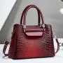 OEM Custom Handbag Logo Private Label Luxury Pu Leather Ladies Fashion Black  Purses and Handbags Women