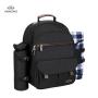 Big Separate Compartment Picnic Basket Set Backpack Bag with Mat Designer Insulated Waterproof CANS Polyester Cooler Backpack