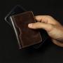 Factory wholesale Vegetable Tan Leather Mens Leather Bifold Wallet Rfid Wallet bifold card holder