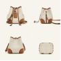 2024 Custom Luxury Genuine Leather Shoulder Bucket Bag For Women Drawstring Purse