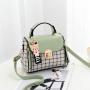 New Fashion Designer Woman Tote Bag Custom Pu Leather Large Capacity Handbag Cover Lock Constracting Color Shoulder Bag