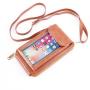 OEW090 Fashion Casual Leather Wallet Waterproof Leather Phone Bag For Women Crossbody Shoulder Bag Touch Screen Phone Purses Bag