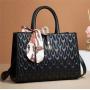 2022 New Style Pure Color Diamond Lattice Woman's Bag Scarves Embossing Soft Leather Single Shoulder Bag Fashion Simple Handbag