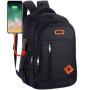 Men's backpacks school bag large capacity students backpack trend business computer laptop bag with USB travel bags