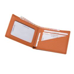 Classic Saffiano Leather Wallet Custom Brand Vegan Leather RFID Blocking Wallet Slim Purse For Men
