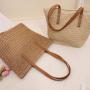 KBW484 Single Shoulder Straw Bag New Summer Woven Women's Bags Travel Beach Bag