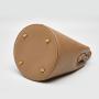 New Arrivals Melting True Best Leather Bags Elegant Brown Color Square Tote Bucket Hand Bags Women