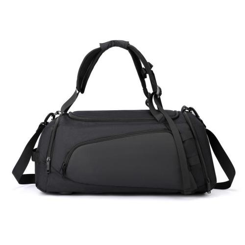 Custom Large Capacity Waterproof Men Sport Travel Duffle Bag With Logo Travel Backpack With Shoe Compartment  Nylon Gym Bags
