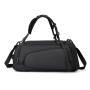 Custom Large Capacity Waterproof Men Sport Travel Duffle Bag With Logo Travel Backpack With Shoe Compartment  Nylon Gym Bags