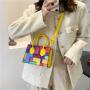 Embroidery Line Diamond Bag Bolsas Para Mujer Designer Women Bags Small Square Bag Designer Handbag Wholesale