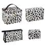 Zipper Travel Large Capacity Cows Printing Waterproof PU Beauty Storage Bag Cosmetic Bags Makeup Bag For Women