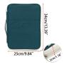 Portable Document Bags Portfolio Organizer Waterproof Travel Pouch Zippered Case