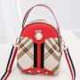 2024 new checkered shoulder bag female Korean fashion casual backpack handbag single shoulder crossbody bag