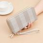 New Fashion Solid Color Double Zipper Handheld Wallet
