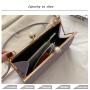 High Quality Women's Summer Messenger Bag New Fashionable Square Design with PU & Polyester Lining Dual Handle Decoration Chains