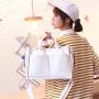 Custom Printed Logo Eco Friendly Crossbody Portable Canvas Cotton Shopping Bag