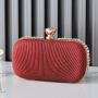 2022 Pleated New European and American Dinner Bag One Shoulder Evening Bag Small Crowd Handbag High Sense Handbag