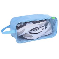 ZR545 Unisex Sport Shoe Packing Bag Oxford Bag One Side Clear Zipper And Handle Dust-proof Waterproof Oxford Storage Bag Travel
