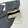 ZWY331 New Rhinestone Ladies PVC Evening Bag Banquet Party Bar Luxury Beaded Handbag Hard Shell Daily Shopping Shoulder Bag