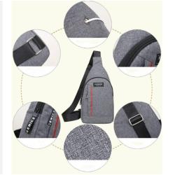 Multifunction Waterproof Cross Body Shoulder Sling Bag Custom Logo Anti Theft Mens Chest Bag