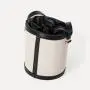 2024 Custom Canvas Barrel Shoulder Bag For Women Vegan Leather Drawstring Purse