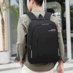 ZR906 Men Laptop Bag Anti Theft USB Computer Cover Backpack Oxford Waterproof Zipper Print Logo Backpack Business Schoolbag