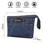 Smell proof bags Denim Bag with Combination Lock Durable Large Stash bag with Activated lined fabric