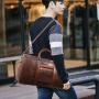 Travel Duffel Bag Waterproof pu Leather Travel Bag sac de voyage complet  Luggage Tote Duffle Bags For Men