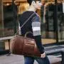 Travel Duffel Bag Waterproof pu Leather Travel Bag sac de voyage complet  Luggage Tote Duffle Bags For Men