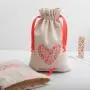 Reusable Eco Cotton Linen Drawstring Pouch Portable Cosmetic Caps Gift Dust Bags Valentine's Jewelry Packaging Bag