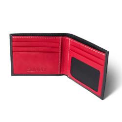 Premium genuine leather bifold wallet custom slim RFID full grain genuine leather wallet