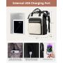 LOVEVOOK high quality Waterproof Casual Daypack Business Computer Bag for women large travel laptop Backpack Purse with USB Port
