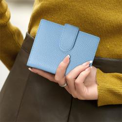 New Solid Color Short Women'S Wallet With Zipper Cute And Fashionable Coin Purse Pu Student Card Holder Card Bag