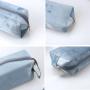 Custom Logo Printing Velvet Zipper Makeup Case Luxury Travel Cosmetic Brush Packing Portable Makeup Storage Bag