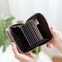 OEW105 Luxury Minimalist Pu Leather Wallets for Women Fashionable Short Coin Purse Zipper Small ID Credit Card Holder