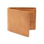 RFID blocking coin pocket wallet durable full grain leather bifold wallet for men