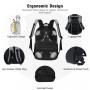 LOVEVOOK Water Resistant 17 15.6 inch Canvas Laptop Bags Backpack with USB Charging Casual Travel Men Women Laptop Backpacks
