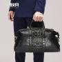 Custom Logo Real Crocodile Skin Leather Large Duffle Handbags Fashion Oversized Shoulder Crossbody Travel Duffel Bags For Men
