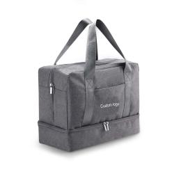 Gelory China Wholesale Women And Men Travel Duffel Bag Gym Sports Bag with Shoe Compartment