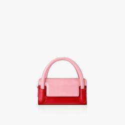 Oem Unique Cute Pu Leather Women Hand Bags Pink Mixed Red Color Mini Purse Square Box Small Bag Shoulder Ladies Handbag 2022