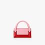 Oem Unique Cute Pu Leather Women Hand Bags Pink Mixed Red Color Mini Purse Square Box Small Bag Shoulder Ladies Handbag 2022