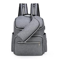CCF211 New Fashion Mommy Bag Outdoor Travel Diaper Bag With USB Charger Oxford Nappy Diaper Backpack Set Travel Nappy Mama Bag